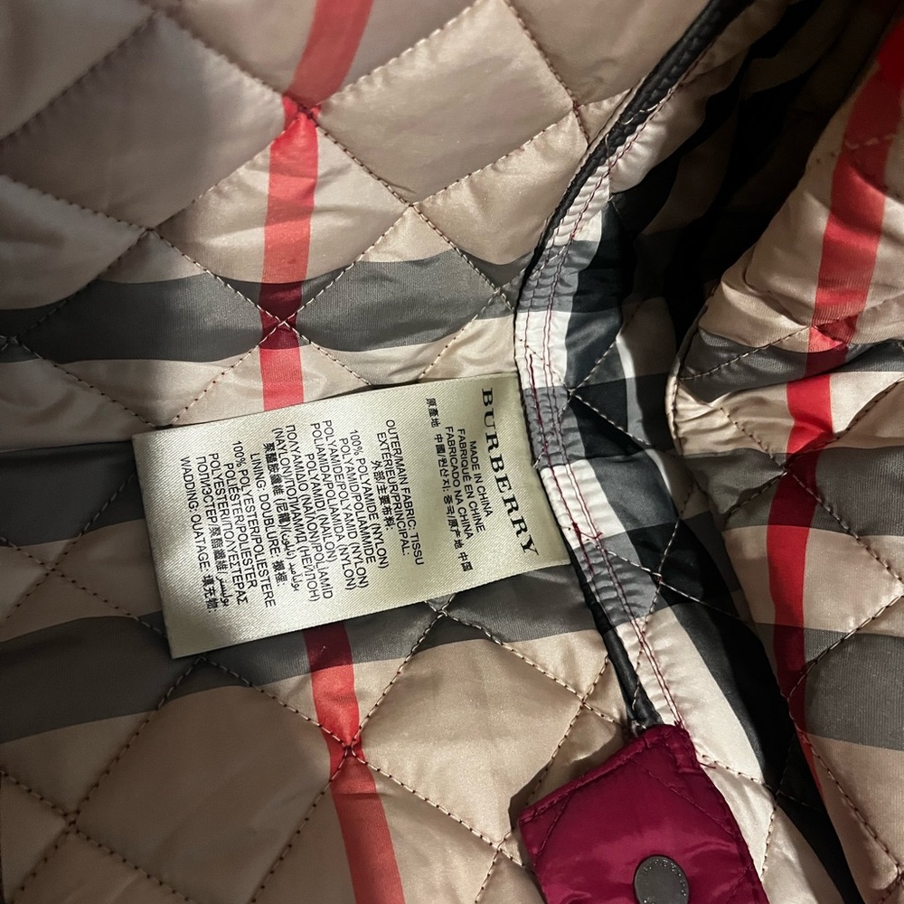 Burberry Brit Red Quilted Jacket - Picture 10 of 16